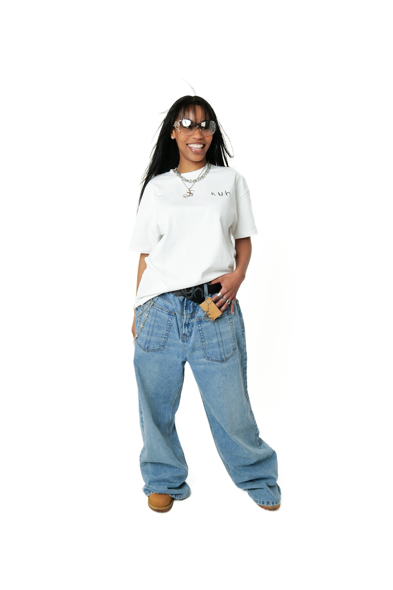 Klyh Reverse Applique Oversized Tee